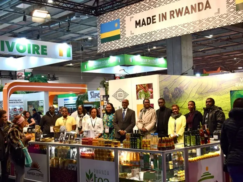 Made in Rwanda pavilion at the Paris Agricultural Show